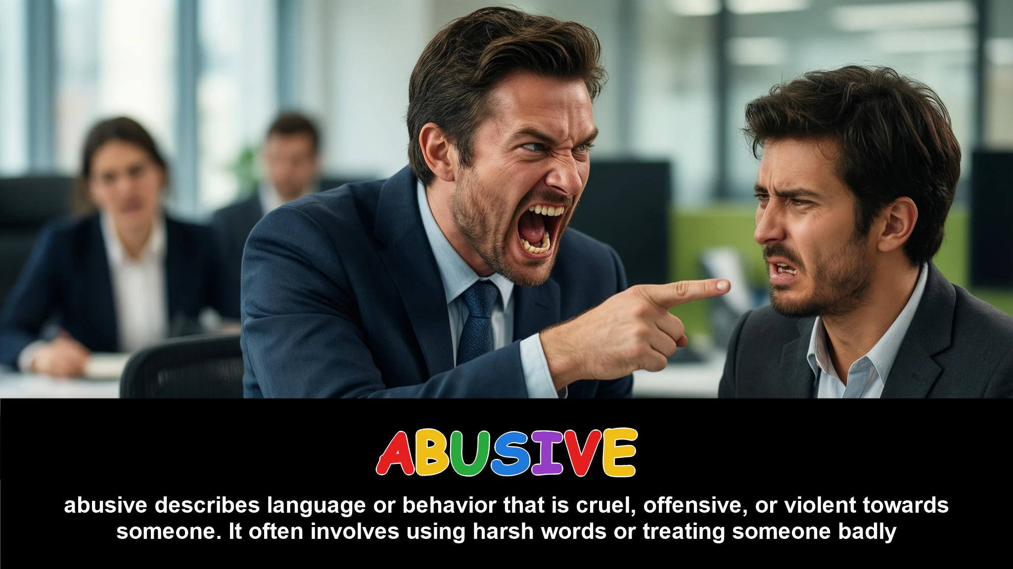 English Illustration for abusive